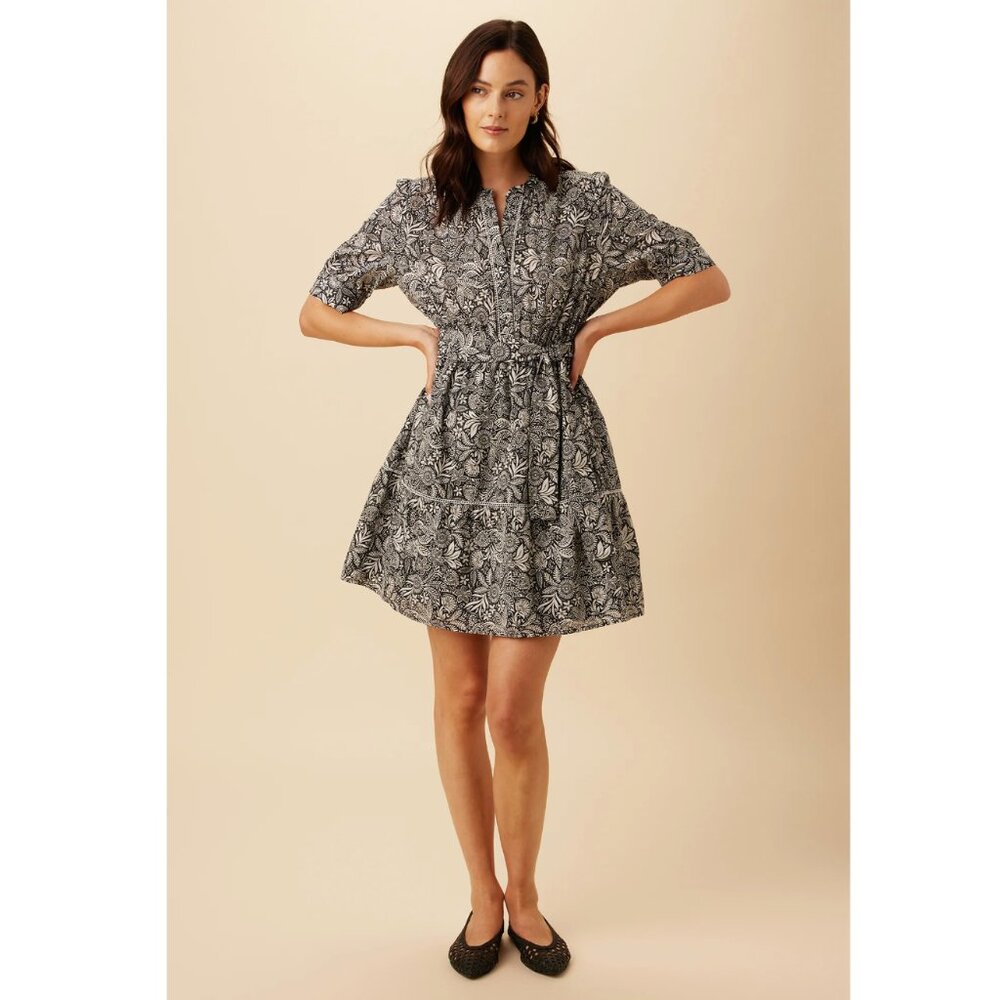 NWT Amour Vert Malta Black Organic Cotton Dress